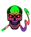 Neon Stoner Skull T-Shirt
