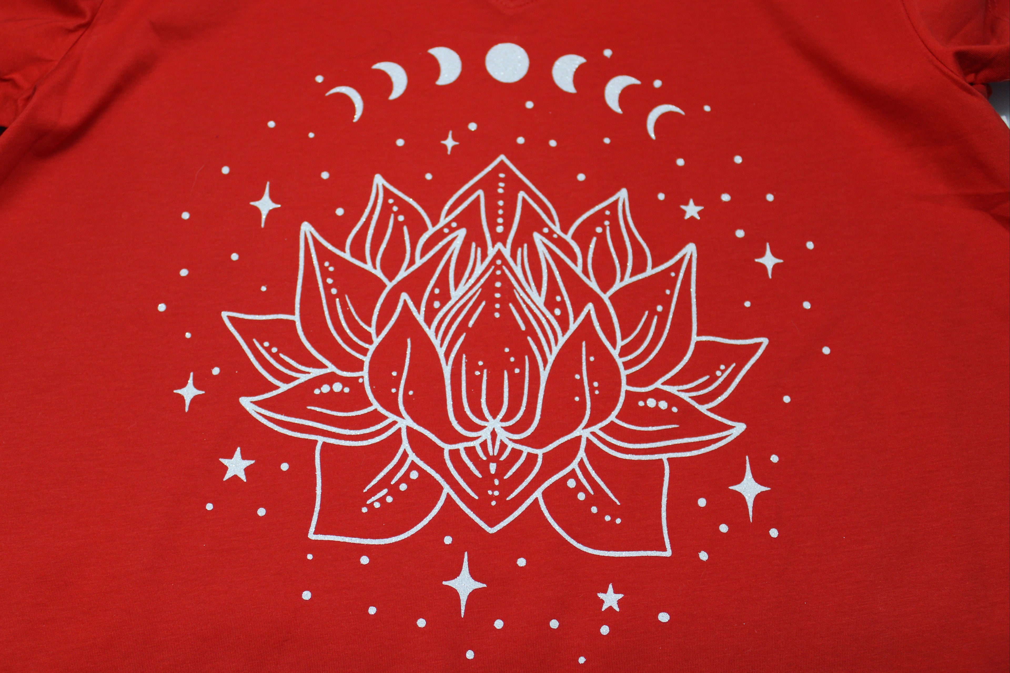 Moon Phase with Lotus Flower