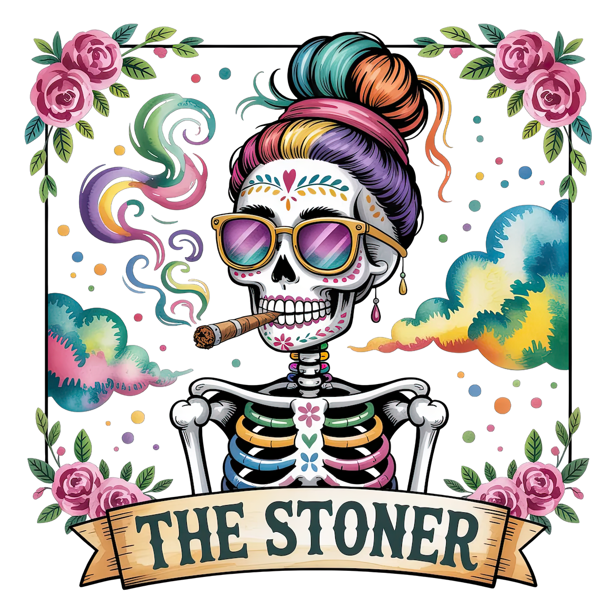The Stoner Sugar Skull T-Shirt