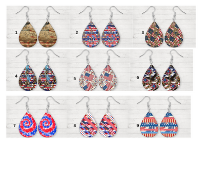 Patriotic Earrings