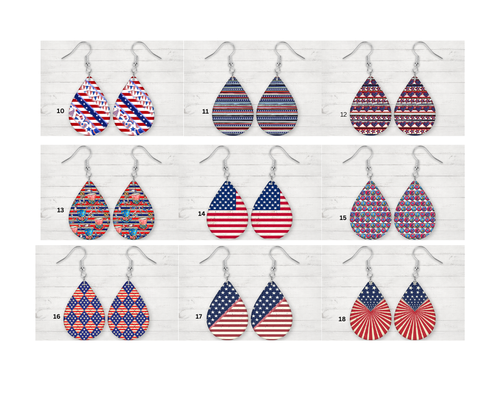 Patriotic Earrings