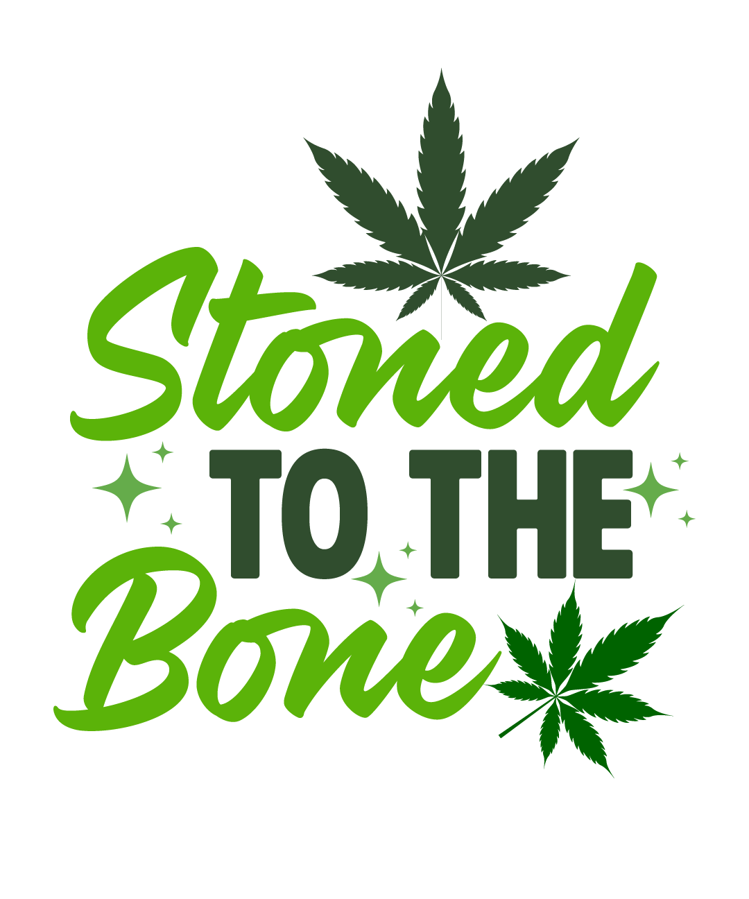 Stoned to the Bone Script T-Shirt