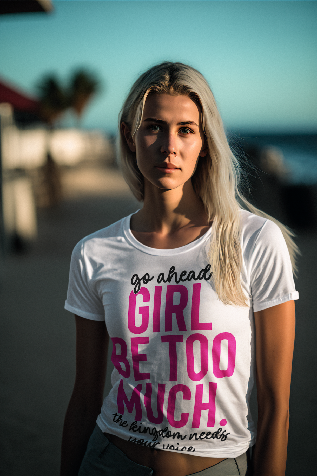 Go Ahead Girl Be Too Much The Kingdom Needs Your Voice T-Shirt
