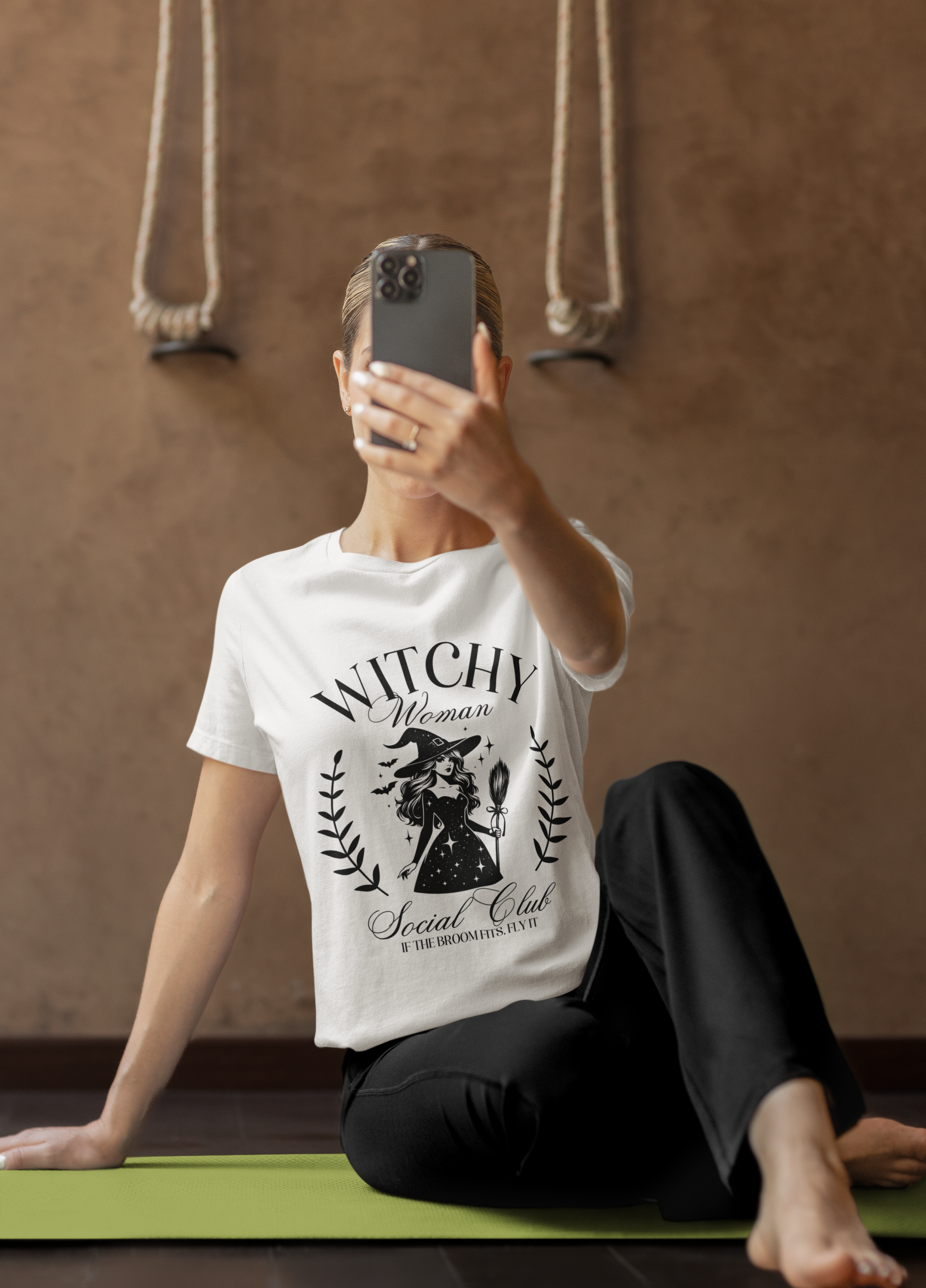 Witchy Woman Social Club If the Broom Fits Ride It T-Shirt