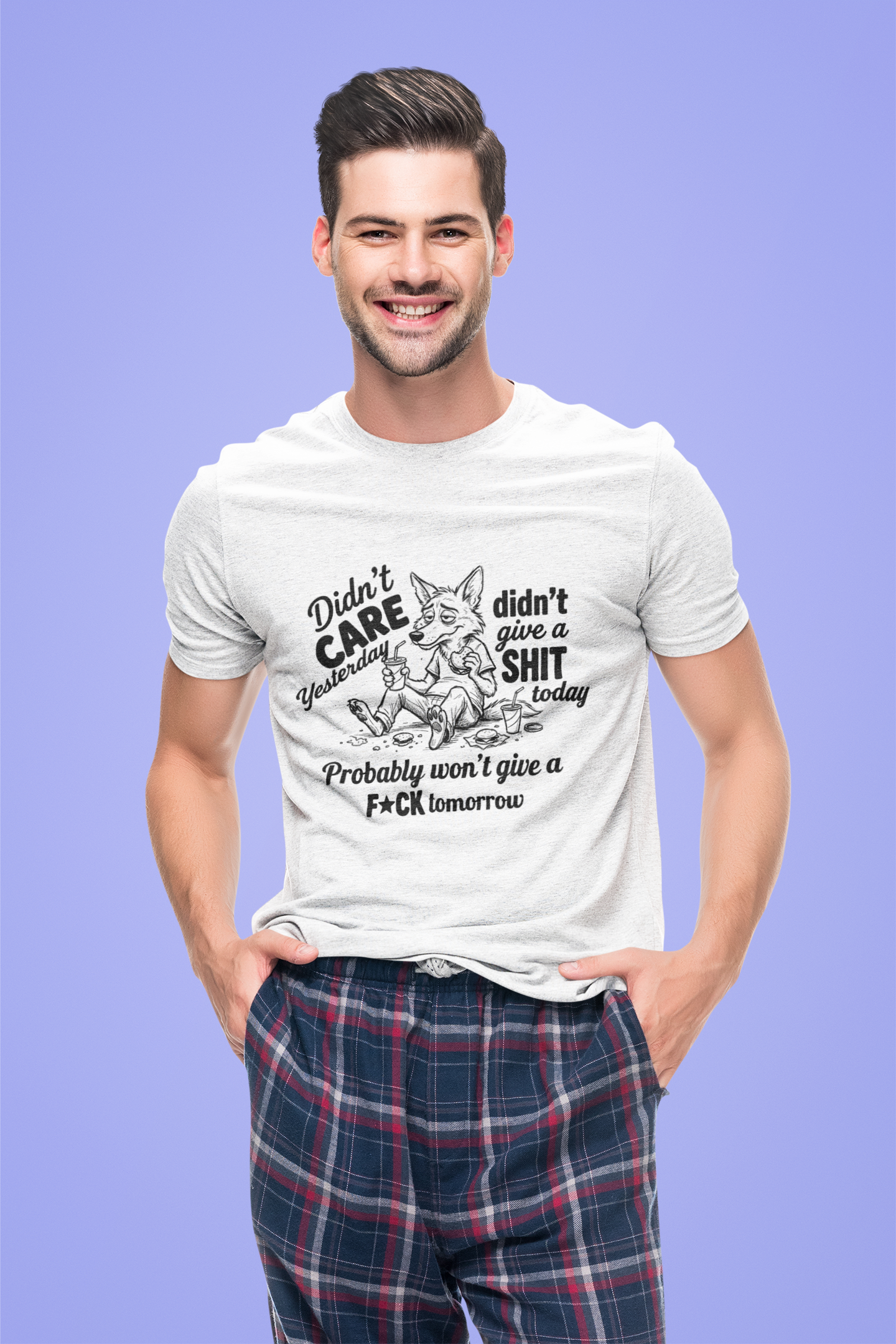 Didn't Care Yesterday, Don't Care Today, Probably Won't Give a F*ck Tomorrow T-Shirt