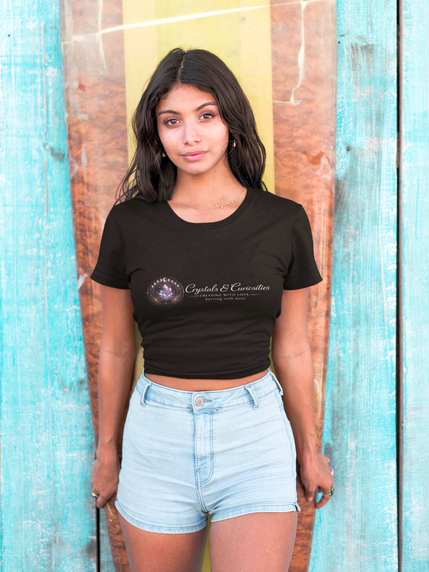 Crystals & Curiosities - Creating with Love, Serving with Soul T-Shirt