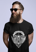 Motorcycles Skull Wings Graphic T-Shirt