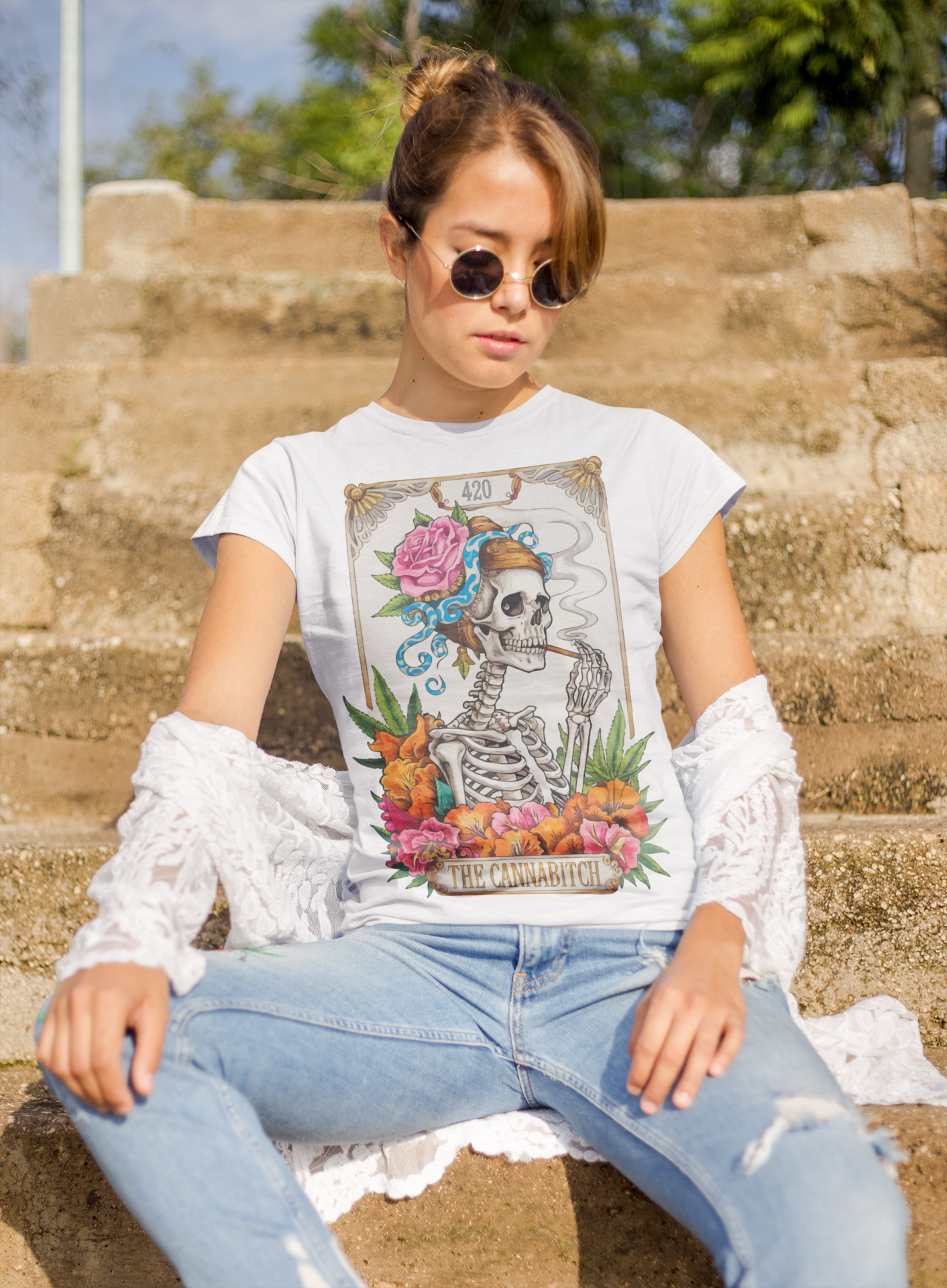 420 Cannabitch Tarot T-Shirt
