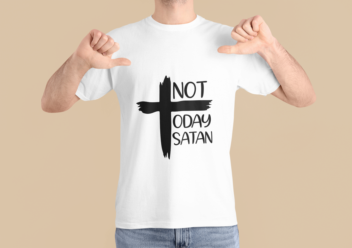 Not Today Satan Cross T-Shirt