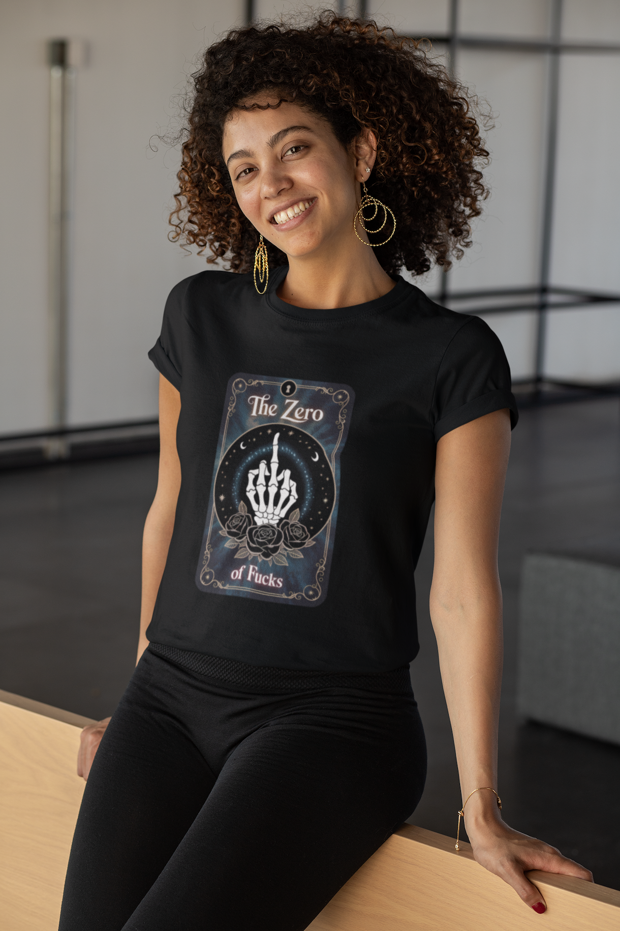 The Zero of Fucks Tarot Card T-Shirt