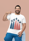 USA Flag by Planes T-Shirt