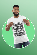 Aviation My Real Passion Planes T-Shirt