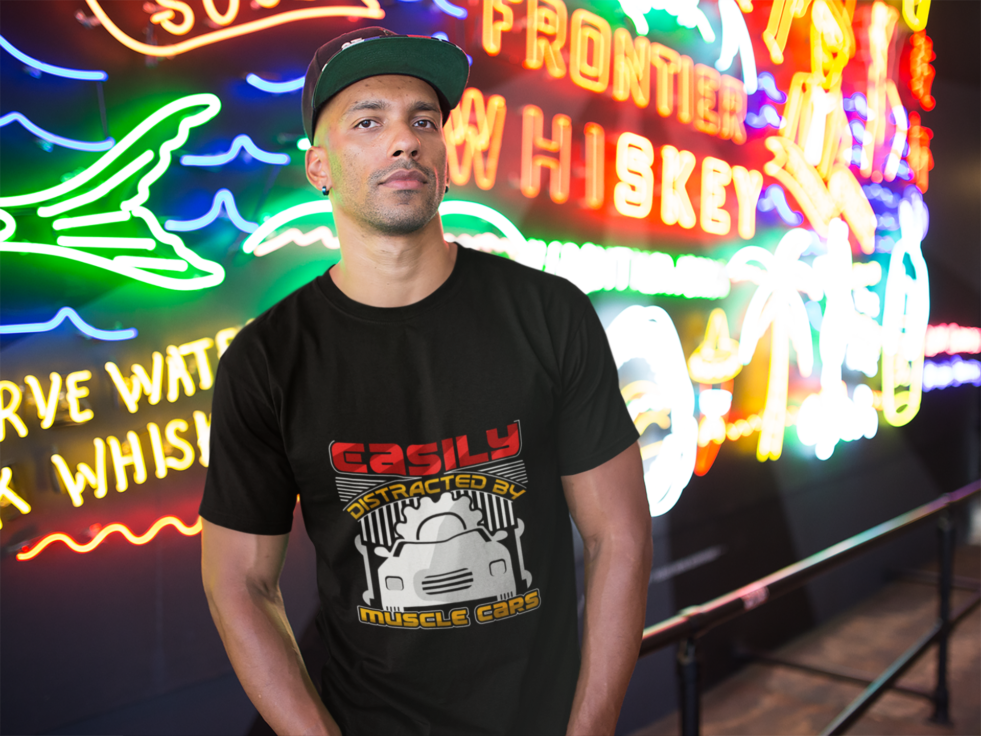 Easily Distracted by Muscle Cars T-Shirt