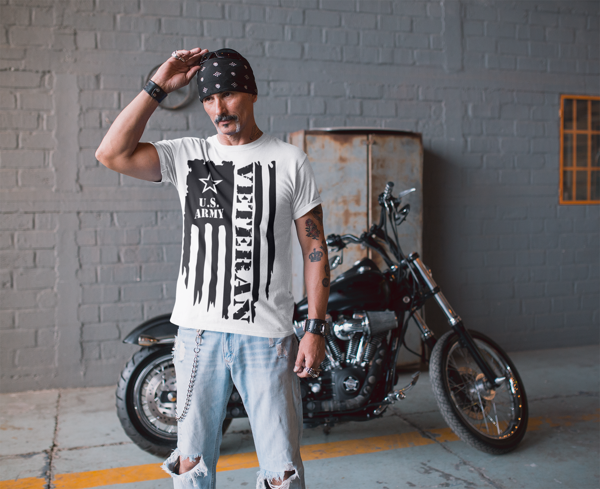 U.S. Army Flag Veteran T-Shirt
