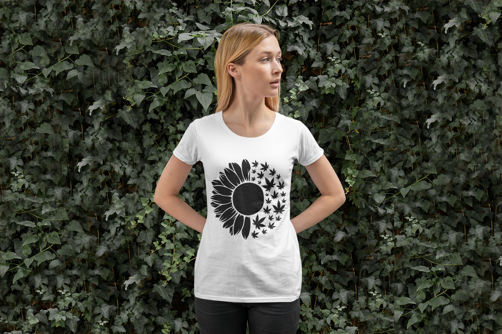 Sun Flower and Weed Flower T-Shirt