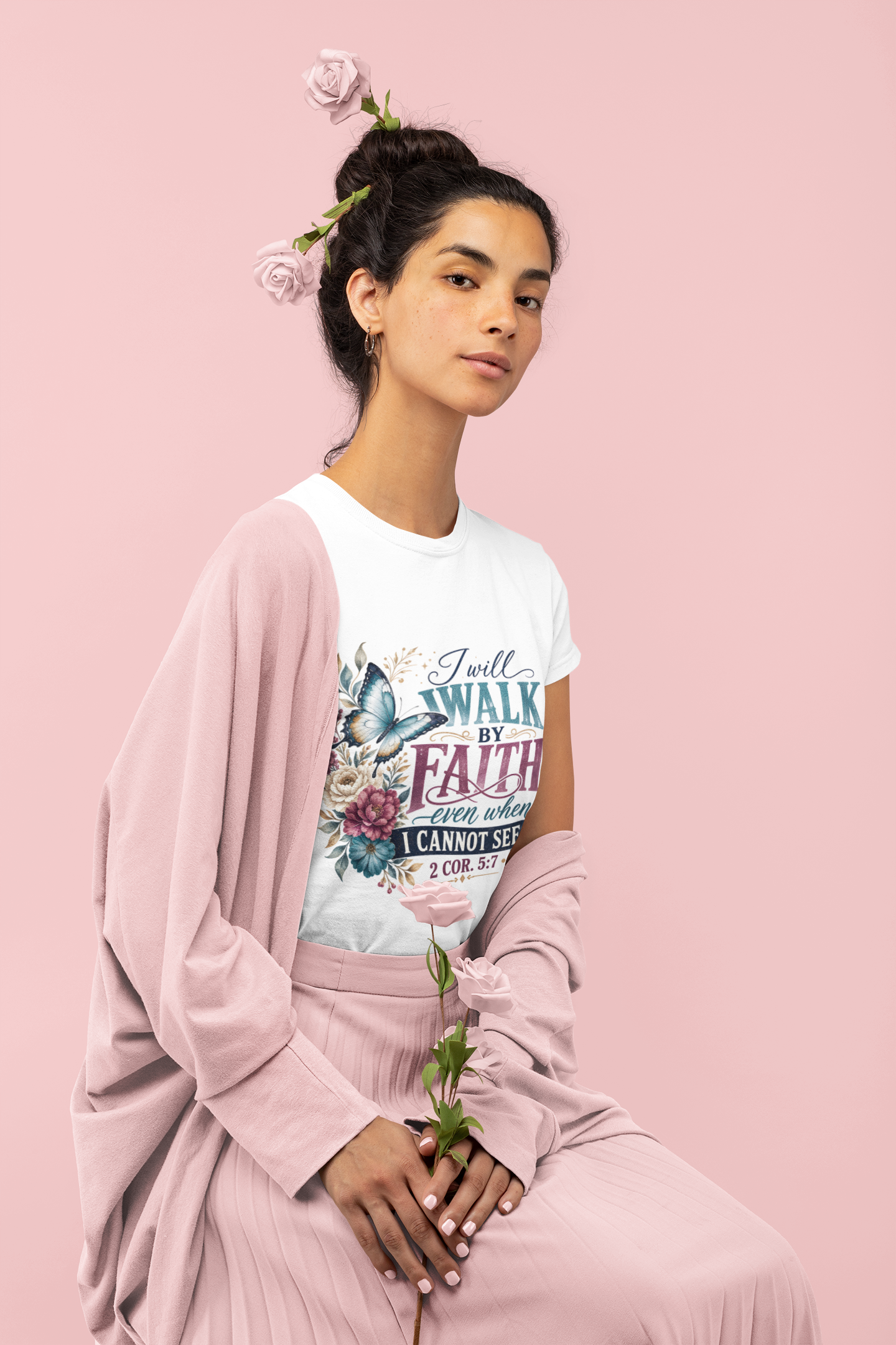 I will Walk by Faith T-Shirt