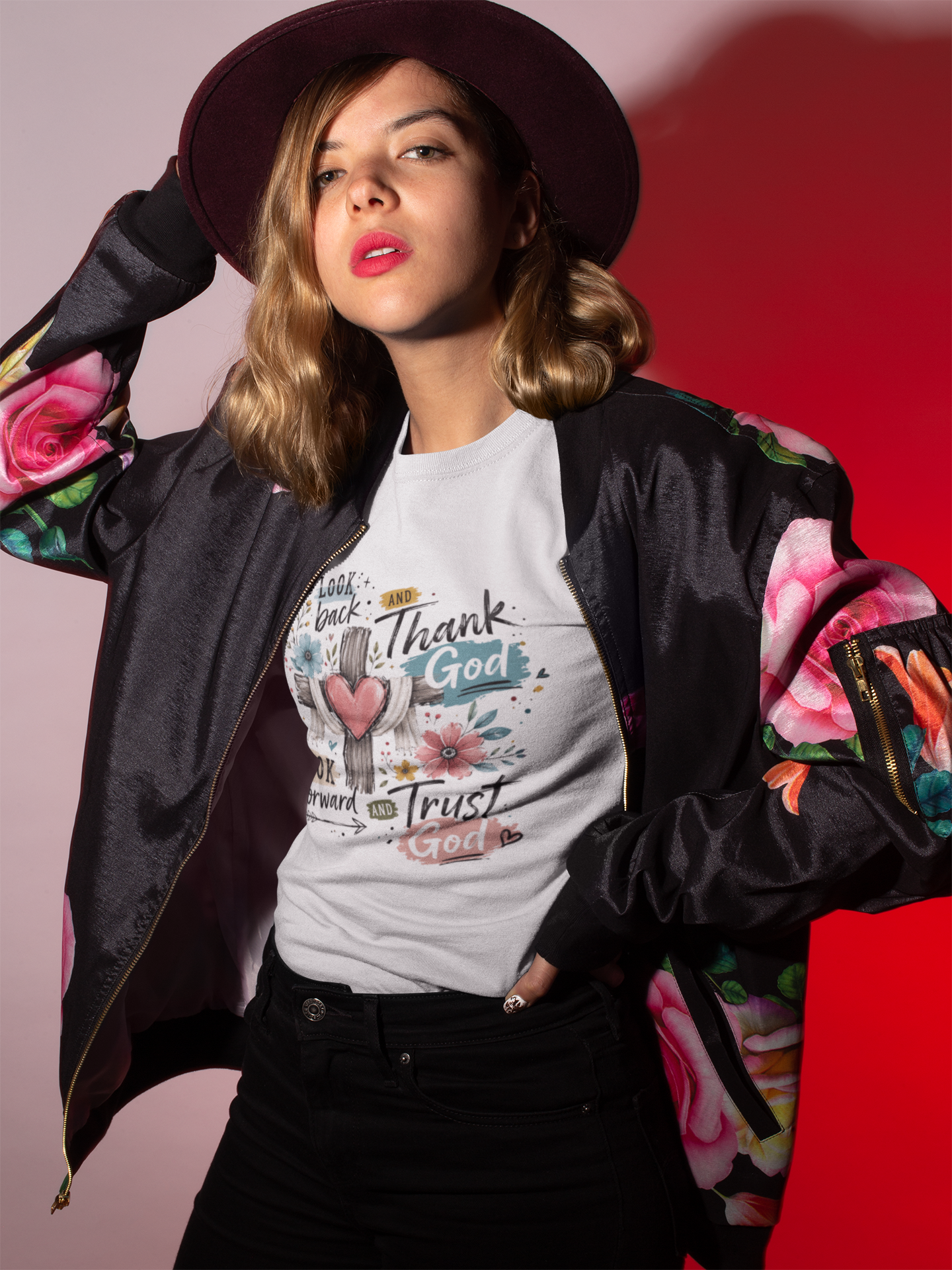 Look Back and Thank God Look Forward and Trust God T-Shirt