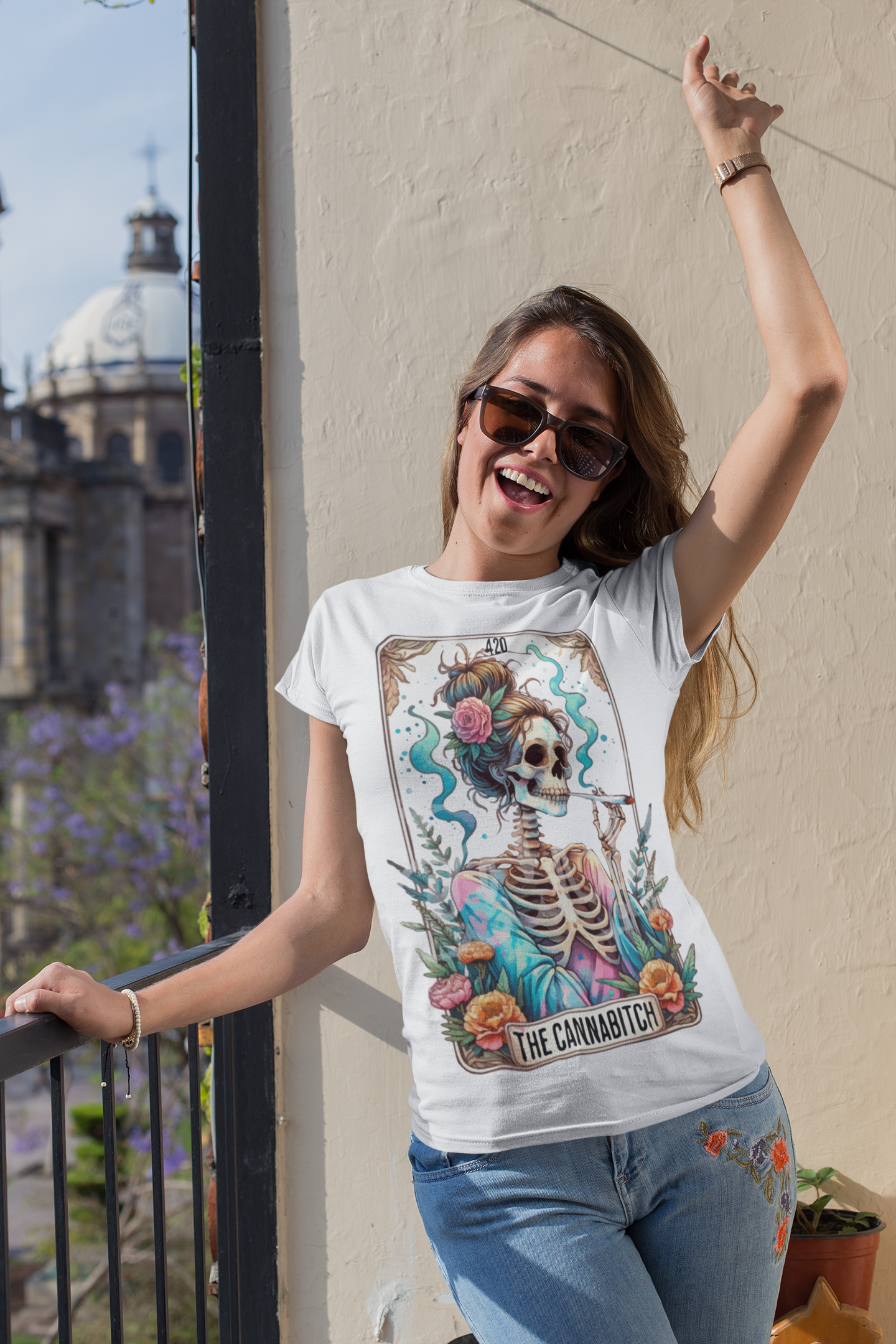 Cannabitch 420 Tarot T-Shirt