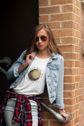 Full Moon Rose Botanical Tee