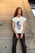 Crescent Moon Dream Catcher Galaxy Tee