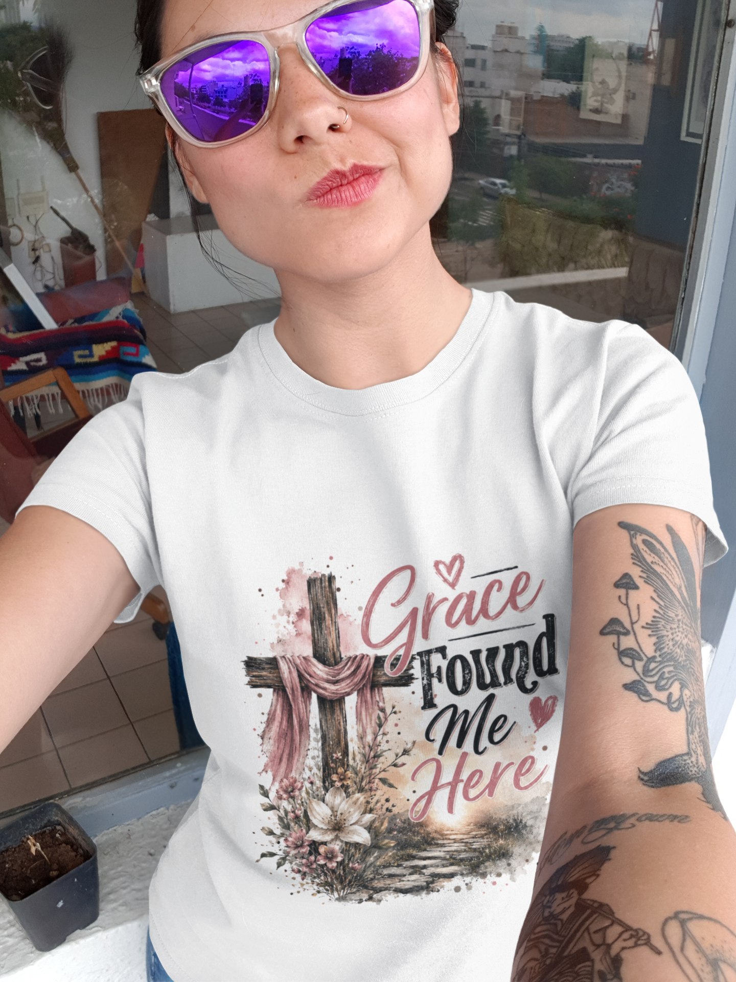 Grace Found Me Here T-Shirt