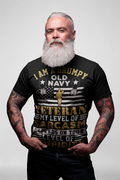 Grumpy Old Sarcastic Navy Veteran T-Shirt