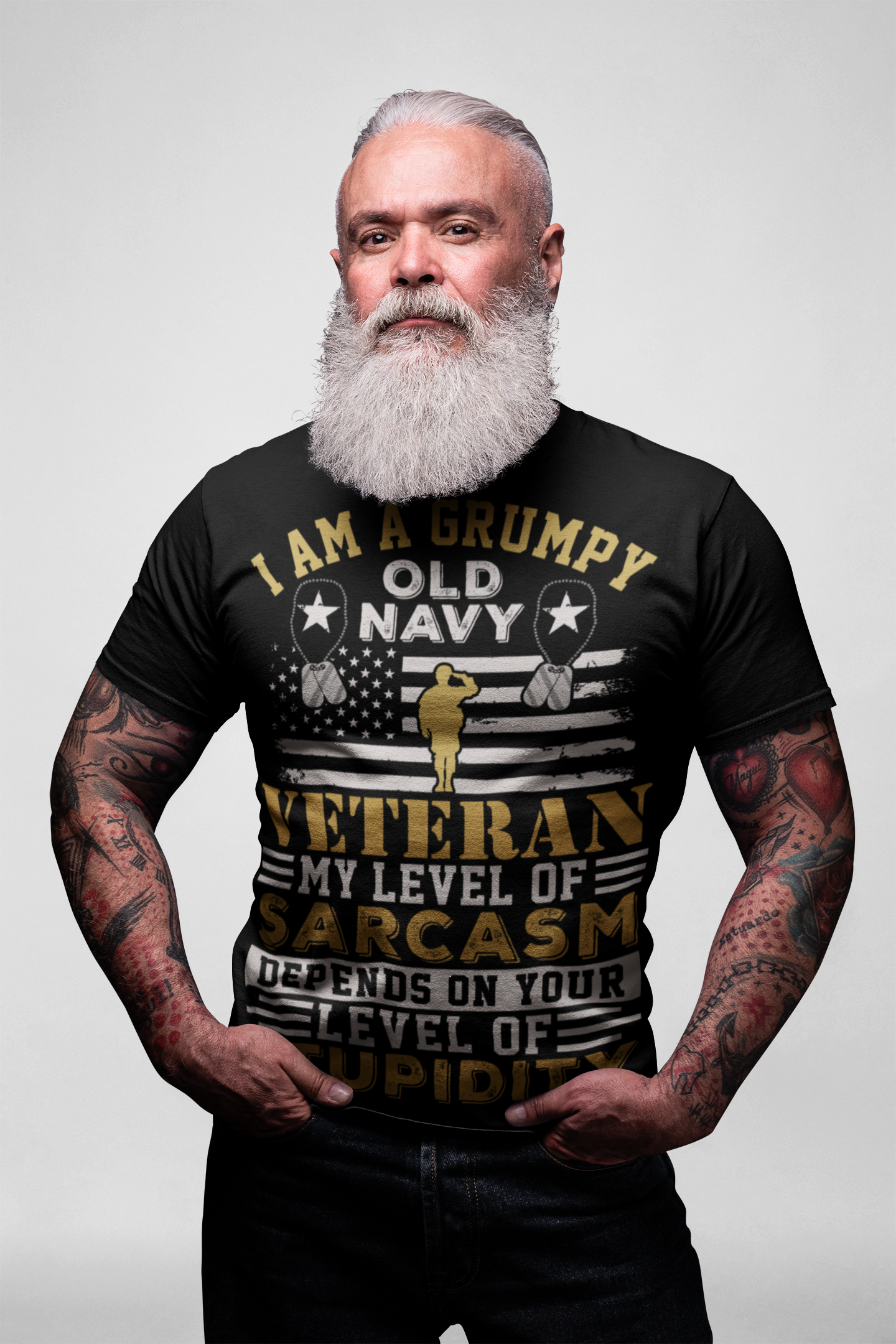 Grumpy Old Sarcastic Navy Veteran T-Shirt
