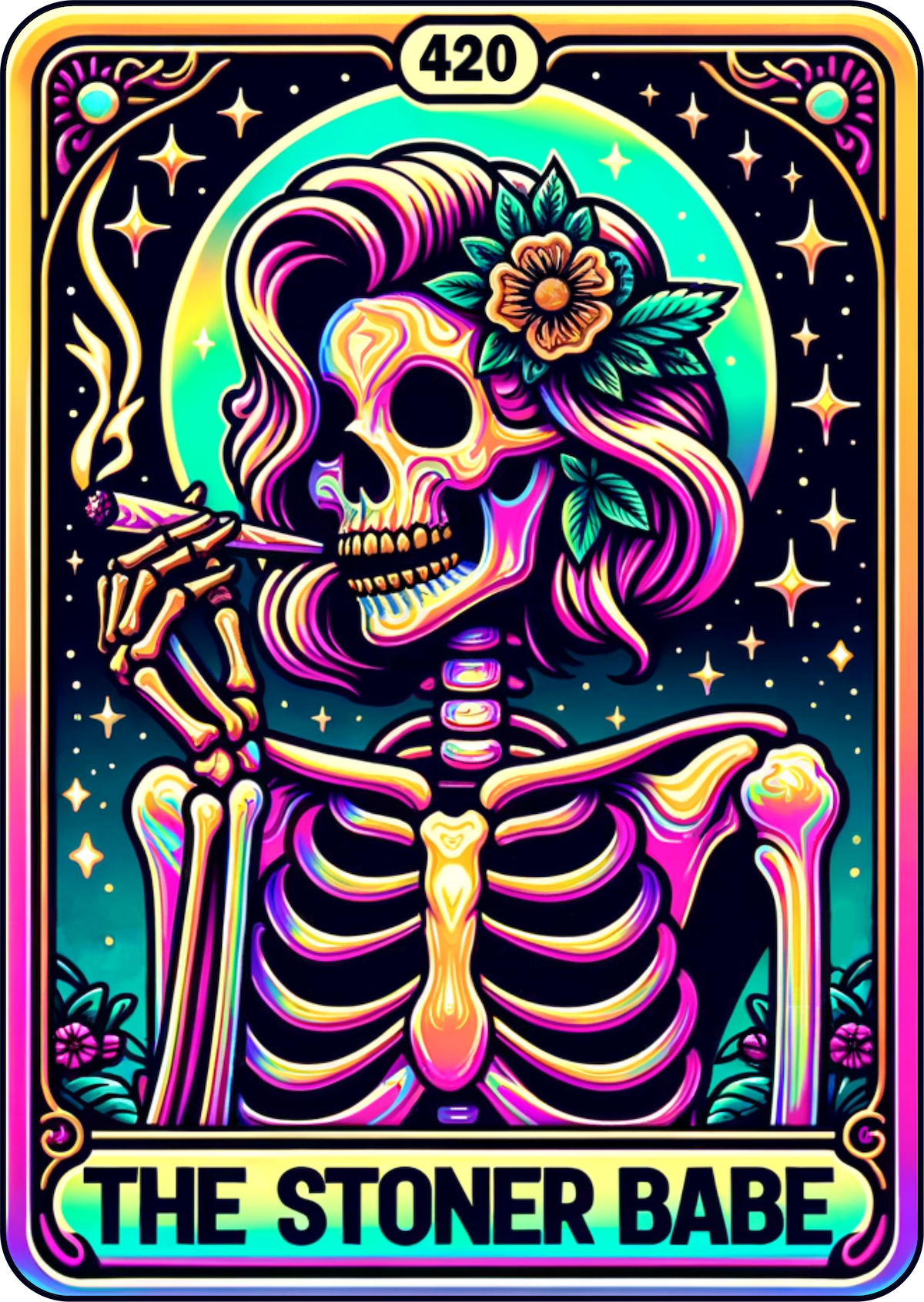 The Stoner Babe Tarot Card T-Shirt Vol. 2