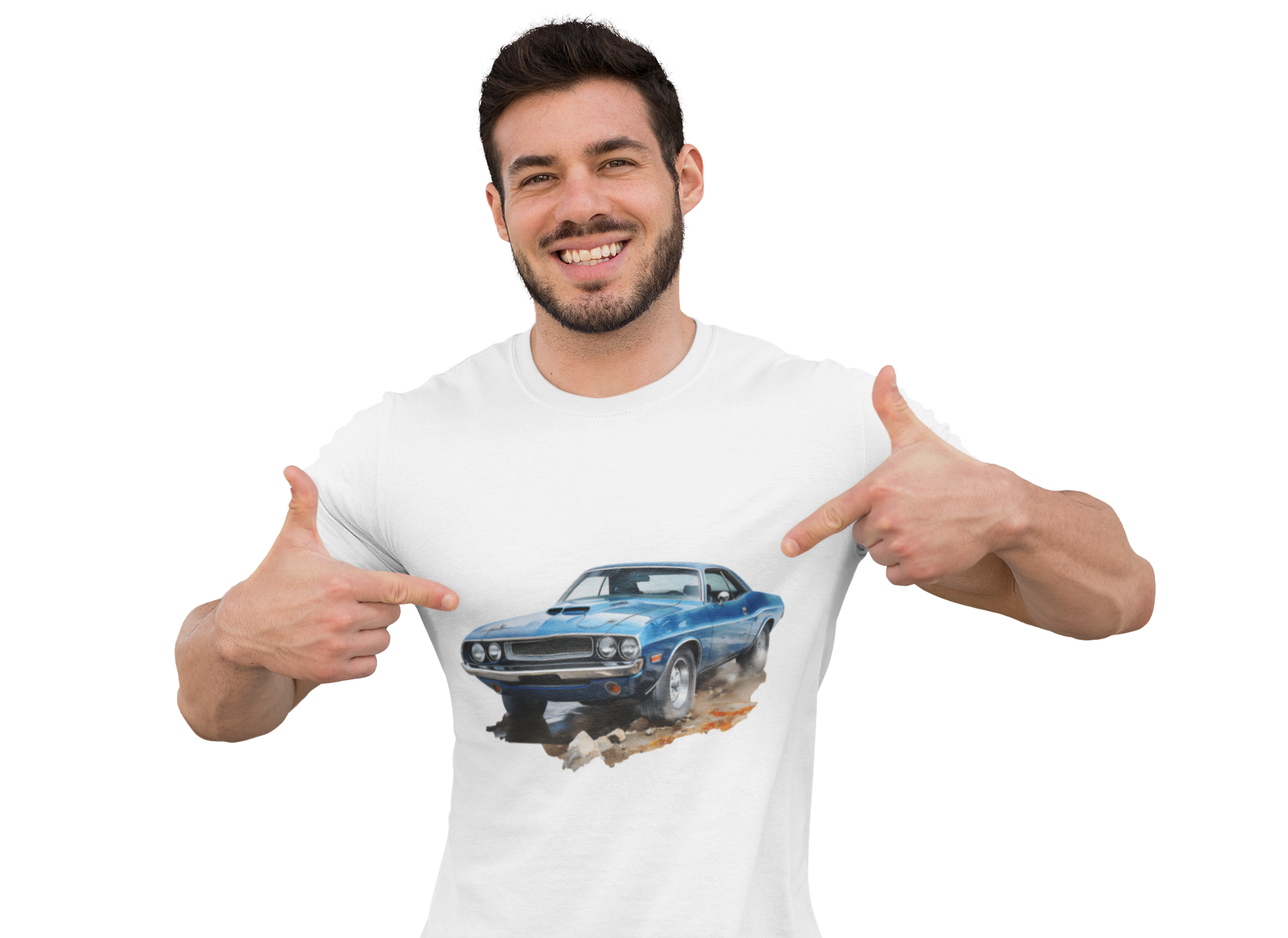 1970 Dodge Challenger B5 Blue Muscle Car Tee